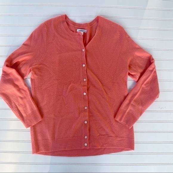 Croft & Barrow button Cardigan Size Medium - Picture 4 of 10